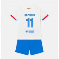 Maglie da calcio Barcelona Raphinha Belloli #11 Seconda Maglia Bambino 2023-24 Manica Corta (+ Pantaloni corti)